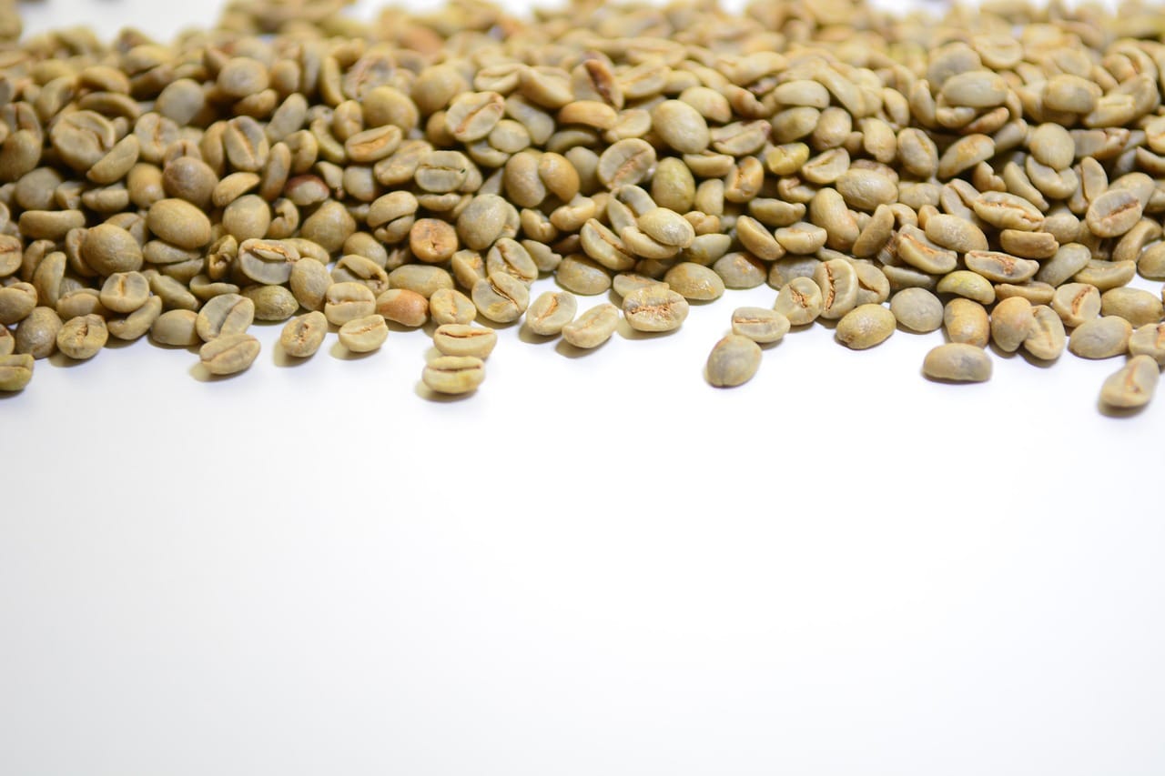 Green coffee before roasting.